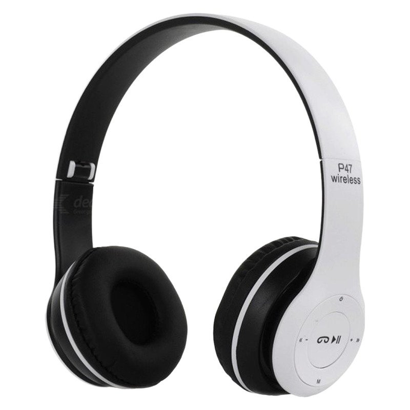 هدفون بلوتوثی مدل P47 EDR بدون قابلیت نویز کنسلینگ، درگاه USB Type-C، دارای شیار کارت حافظه، مقاومت در برابر رطوبت و عرق