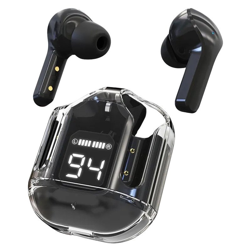 هدفون بلوتوثی مدل Ultra Pods بدون نویز کنسلینگ، درگاه شارژ USB Type-C، دارای میکروفون داخلی، تا 9 ساعت پخش موسیقی، مقاوم در برابر گرد و غبار