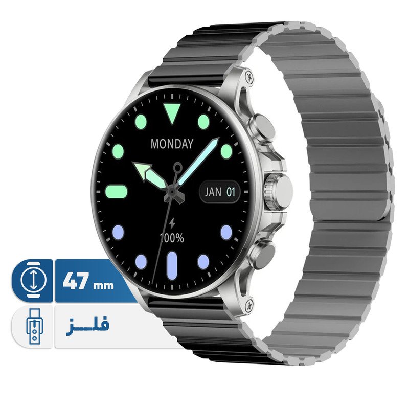 ساعت هوشمند گلوریمی مدل M2 MAX LTD دارای قابلیت های کنترل موسیقی (Music Player)، قابلیت مکالمه از طریق بلوتوث، قابلیت تغییر طرح ساعت یا تم، صفحه همیشه روشن (Always-on Display) بند سیلیکون