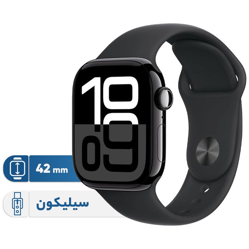 ساعت هوشمند اپل مدل Series 10 42mm Aluminum دارای قابلیت های کنترل موسیقی (Music Player)، قابلیت مکالمه از طریق بلوتوث، قابلیت تغییر طرح ساعت یا تم، صفحه همیشه روشن (Always-on Display)، پشتیبانی از دستیار صوتی بند سیلیکو