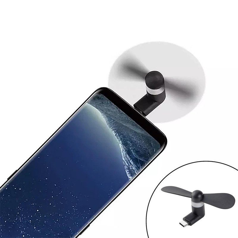 پنکه همراه مدل OTG Mini USB-TYPE C