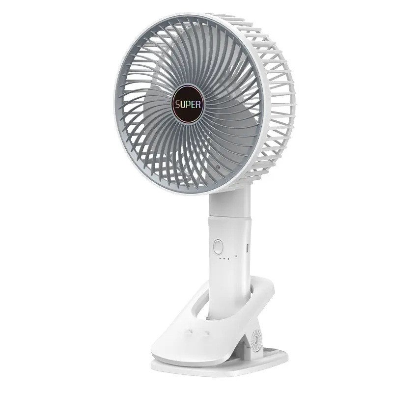 پنکه شارژی مدل Circulation Clamp Fan ظرفیت 1200 میلی آمپر ساعت