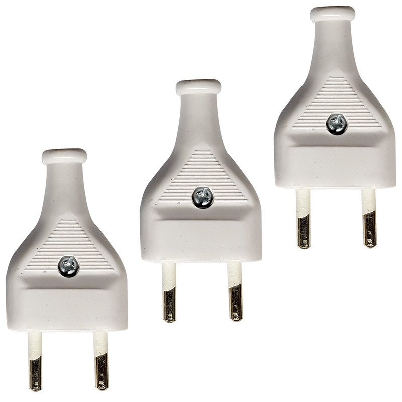 دوشاخه برق کد DB-110 بسته سه عددی 