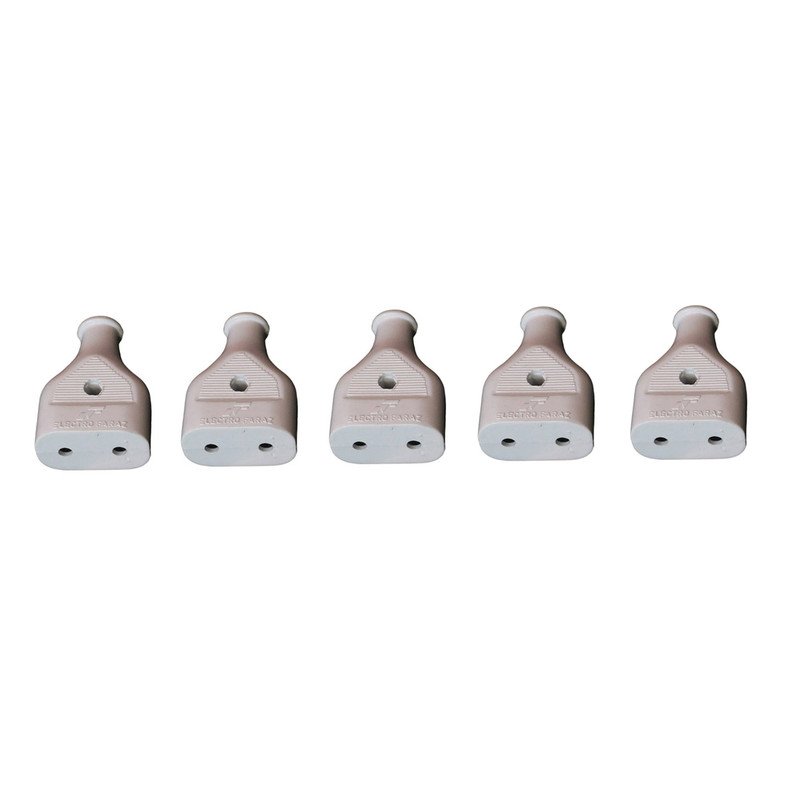 دو شاخه مادگی فراز الکتریک کد White بسته 5 عددی 