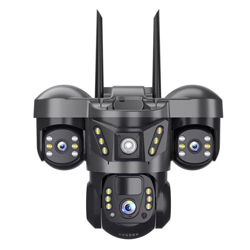 دوربین مداربسته تحت شبکه سه لنزی 12 مگاپیکسل مدل SC31-G-L 4G با قابلیت چرخش 360 درجه، دید در شب، تشخیص حرکت هوشمند، مکالمه دو طرفه و مقاوم در برابر آب