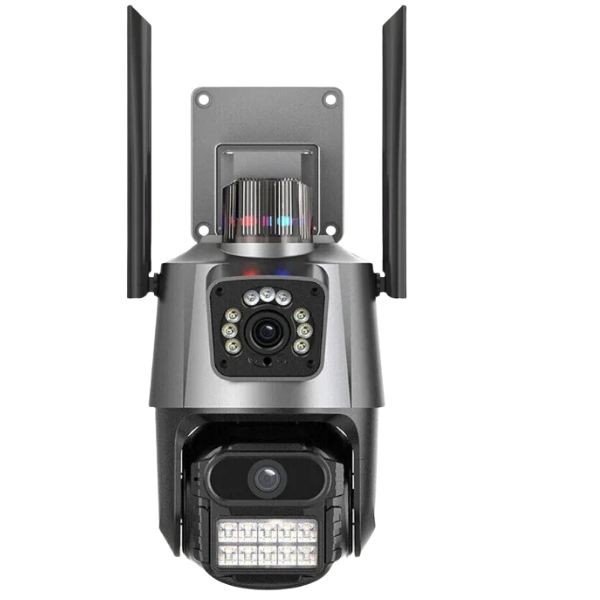 دوربین مداربسته تحت شبکه بی‌سیم مدل PTZ Dual Lens 360 درجه