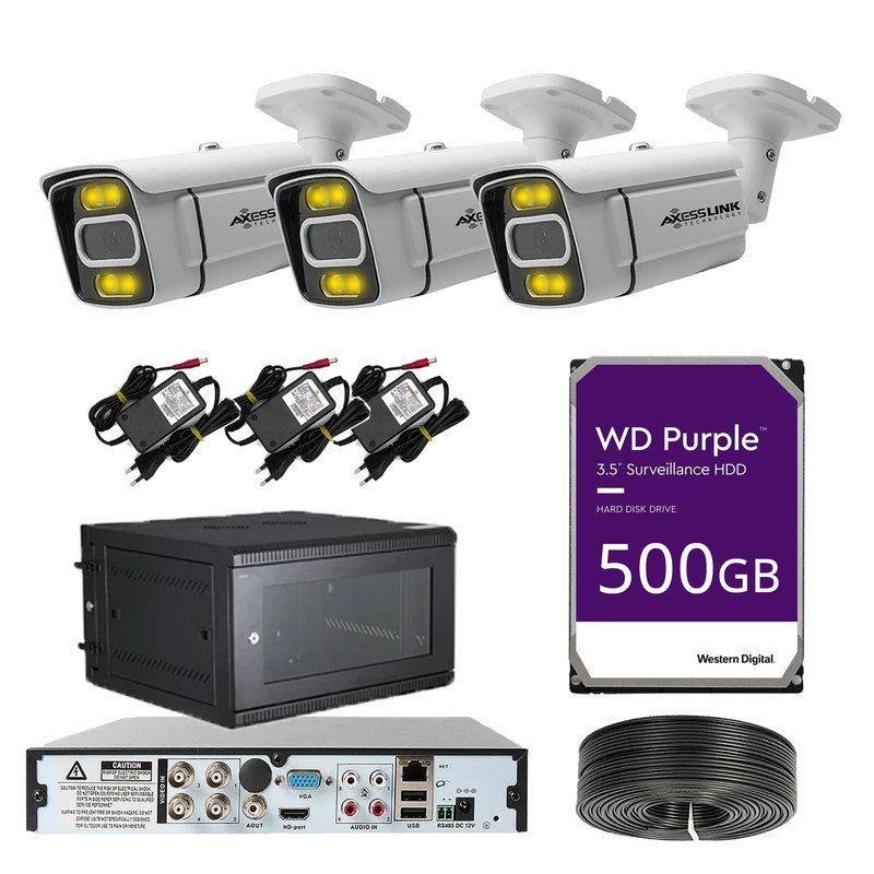 سیستم امنیتی مدل CAMERA 3 - AXESSLINK مجموعه 3 عددی