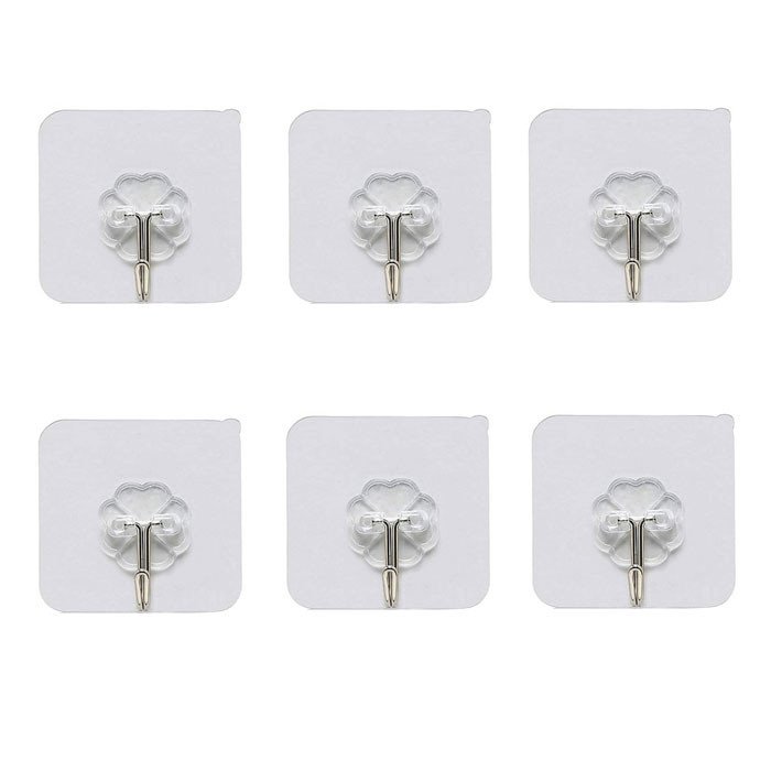گیره آویز آشپزخانه مدل AF-Flower بسته 6 عددی