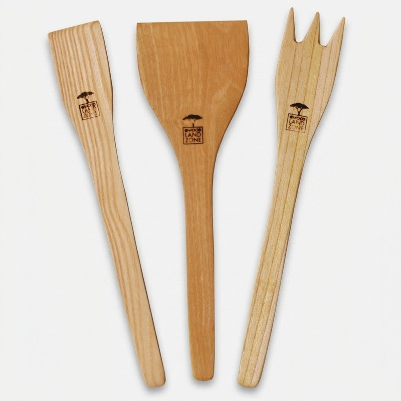 سرویس کفگیر و ملاقه 3 پارچه مدل wood