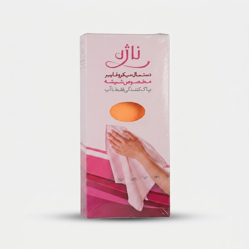 دستمال آشپزخانه ناژه مدل میکروفایبر مخصوص شیشه