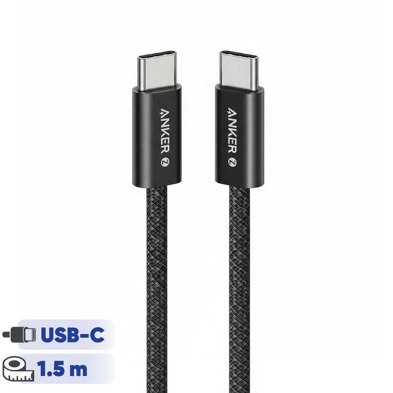 کابل تبدیل USB-C به USB-C انکر مدل Zolo A8060 طول 1.5 متر