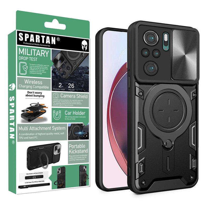 کاور اسپارتان مدل Magnet Ring مناسب برای گوشی موبایل شیائومی POCO M5S / Redmi NOTE 10 4G