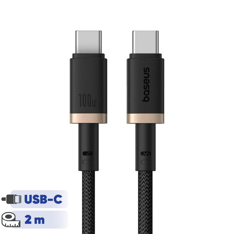 کابل USB-C بیسوس مدل Dura Series 100W طول 2 متر