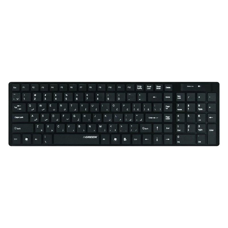 کیبورد بی سیم گرین مدل GK-101W با حروف فارسی