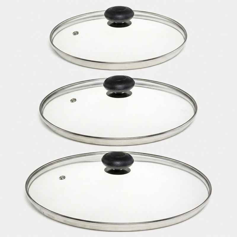درب ظروف پخت و پز کد 8001 مجموعه 3 عددی