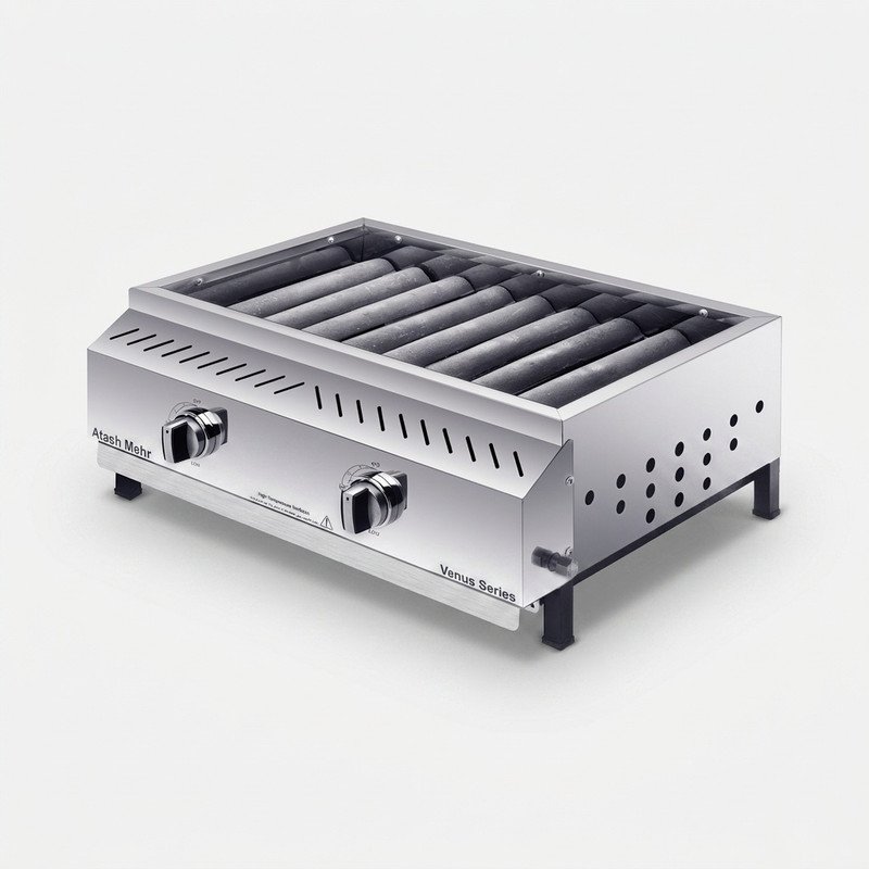 کباب پز گازی آتش‌ مهر مدل steel55