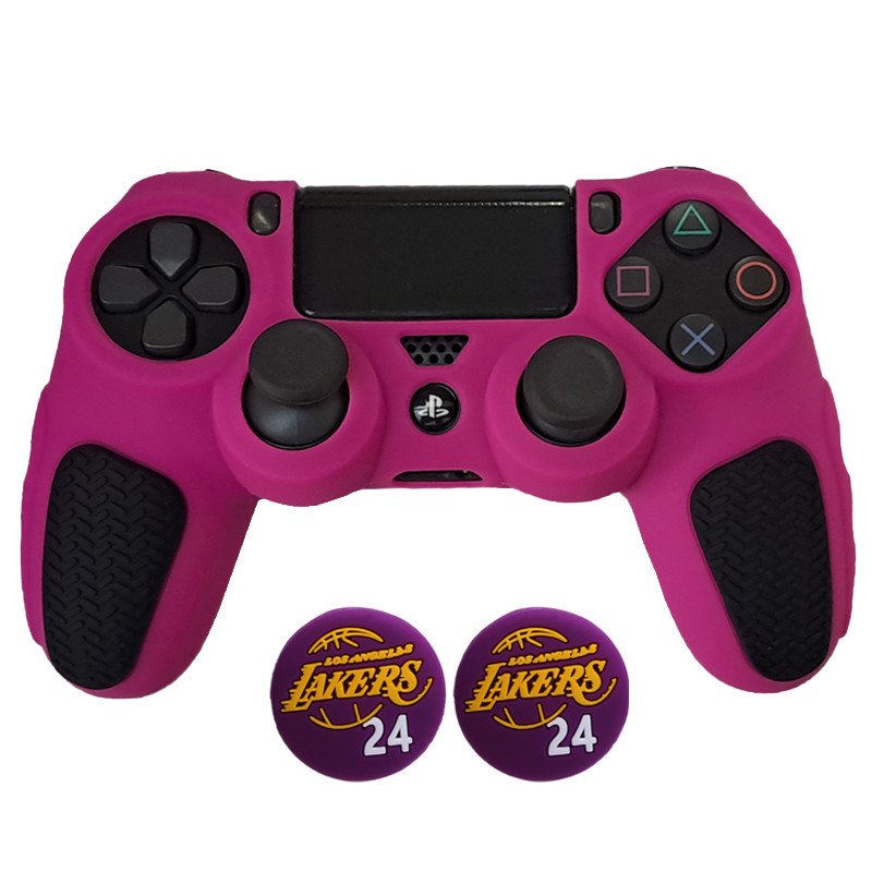 محافظ دسته پلی استیشن ۴ مدل Anti slip PS4404 به همراه روکش آنالوگ