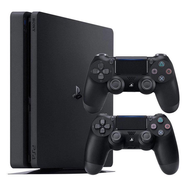 کنسول بازی سونی مدل Playstation 4 Slim ریجن 3 سری CUH-2218B ظرفیت 1 ترابایت به همراه کارت نصب 20 عدد بازی