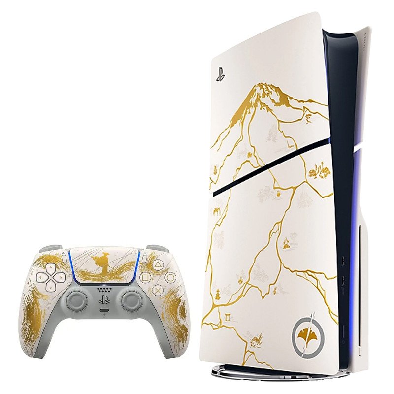 کنسول بازی سونی مدل PlayStation 5 Slim Ghost of Yotei Gold Limited Edition