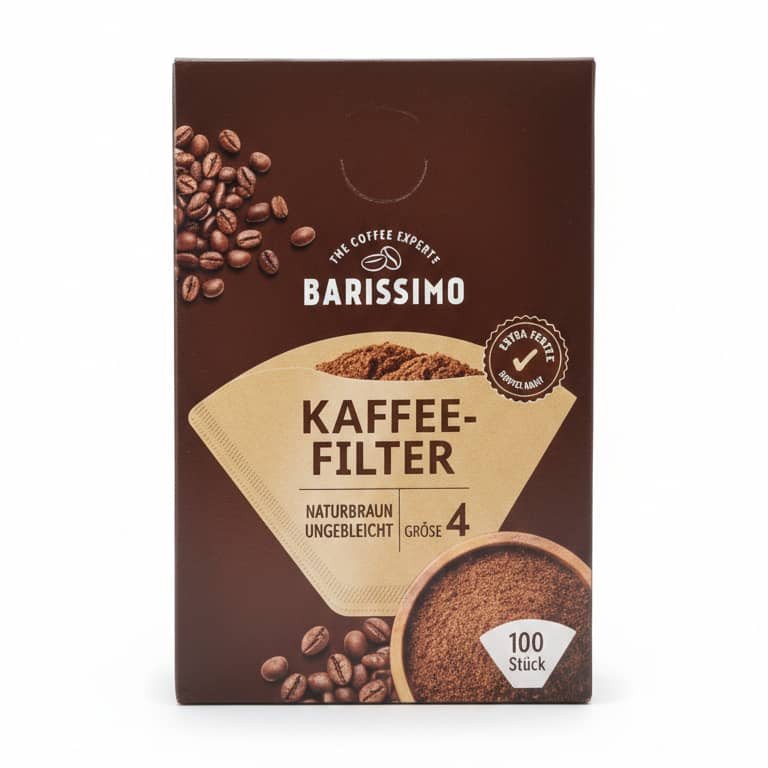 فیلتر قهوه کاغذی باریسیمو مدل cup04 بسته 100 عددی
