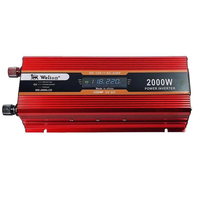 اینورتر ویلیون مدل WE-2000LCD ظرفیت 2000 وات 