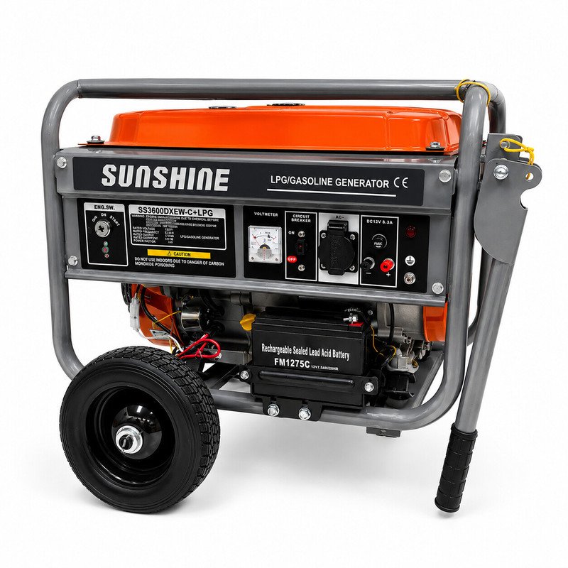 موتور برق گازسوز 6/5 اسب بخار سان شاین مدل ss3600+LPG