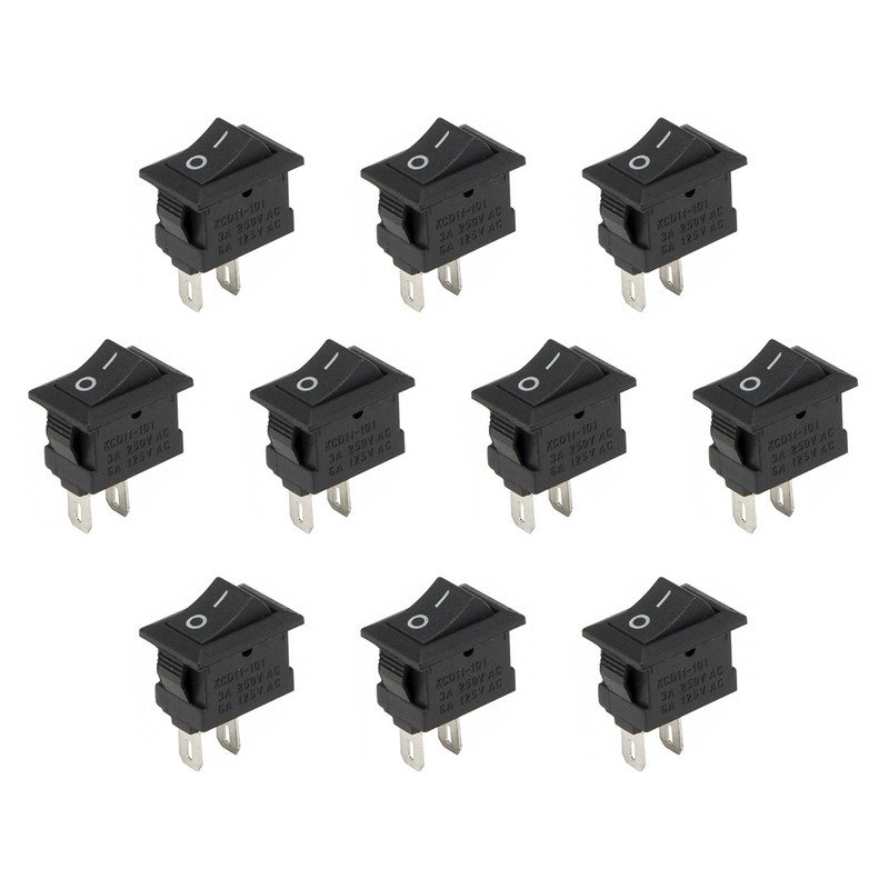 کلید راکر مدل 2 پایه KCD1-11 بسته 10 عددی