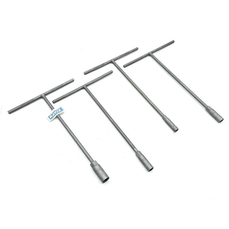 آچار بکس تی راویکس مدل CHROME-VANADIUM سایز 8، 10، 12، 13 میلی متر مجموعه 4 عددی