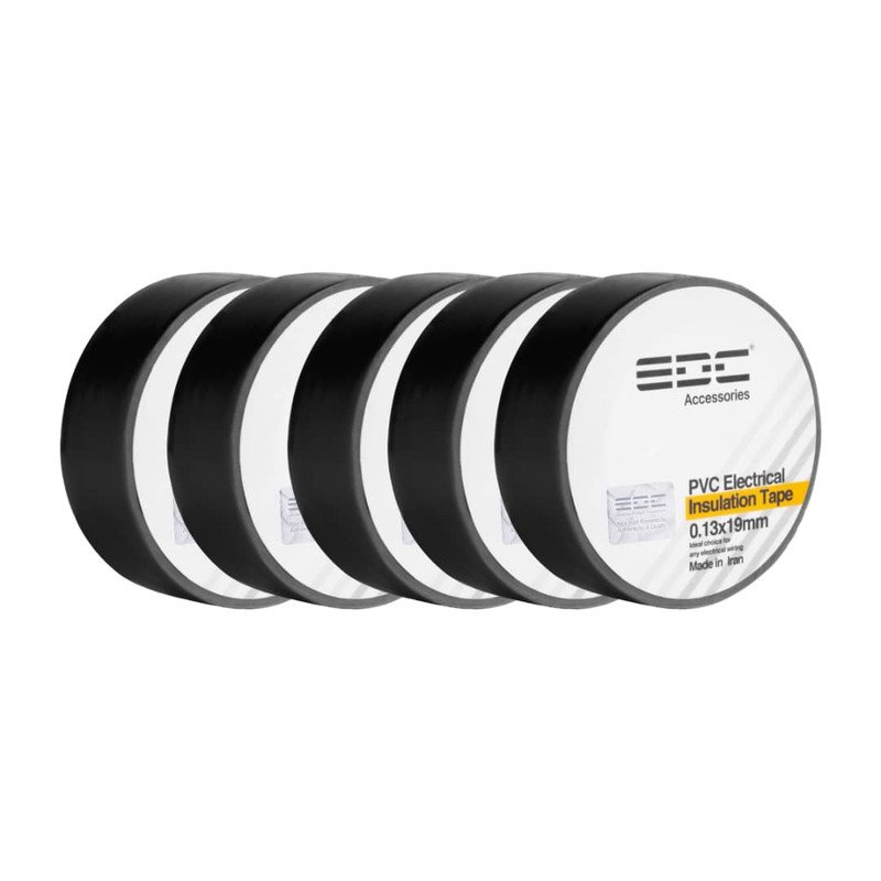 نوار چسب برق ای دی سی مدل PVC بسته 5 عددی