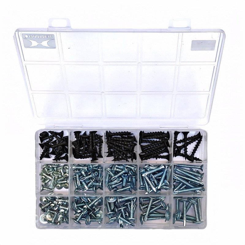 پیچ سرمته و ام دی اف هامر مدل Home FIX K بسته 210 عددی