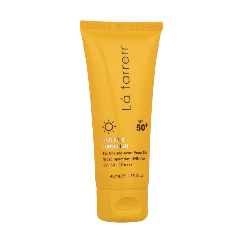 کرم ضدآفتاب و ضدلک بی‌رنگ لافارر مدل SPF50، مناسب پوست‌های چرب، حجم 40 میلی‌لیتر