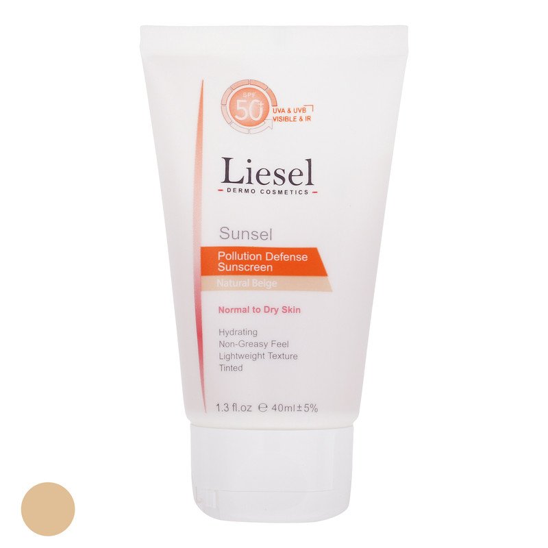 کرم ضد آفتاب رنگی لایسل SPF 50 مدل 01 ‌مناسب انواع پوست‌ حجم 40 میلی‌لیتر