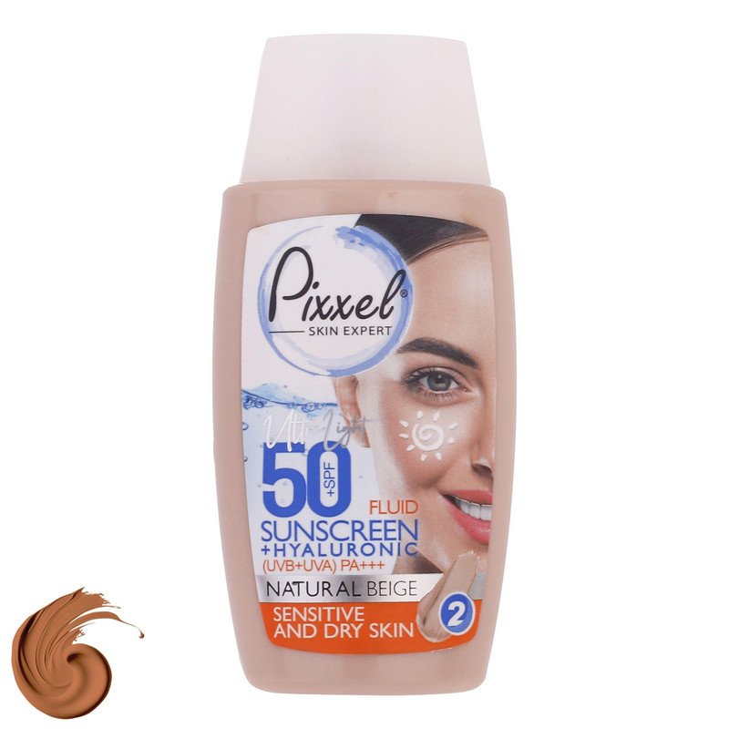 کرم ضدآفتاب پیکسل مدل Natural BEIGE، حجم 50 میلی‌لیتر