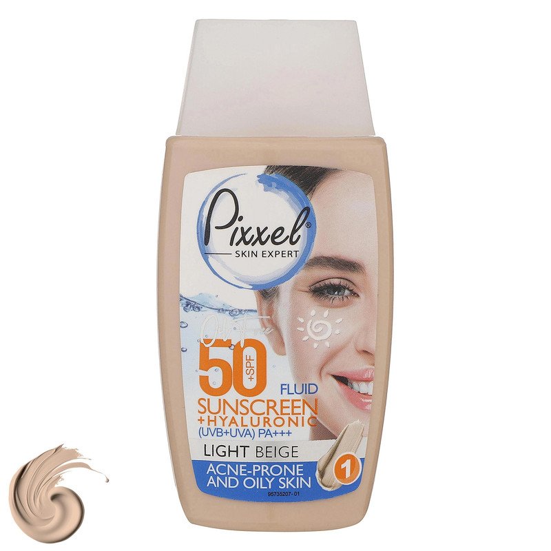 کرم ضدآفتاب رنگی پیکسل 50 SPFمدل LIGHT BEIGE مناسب برای پوست‌های چرب، حجم 50 میلی‌لیتر