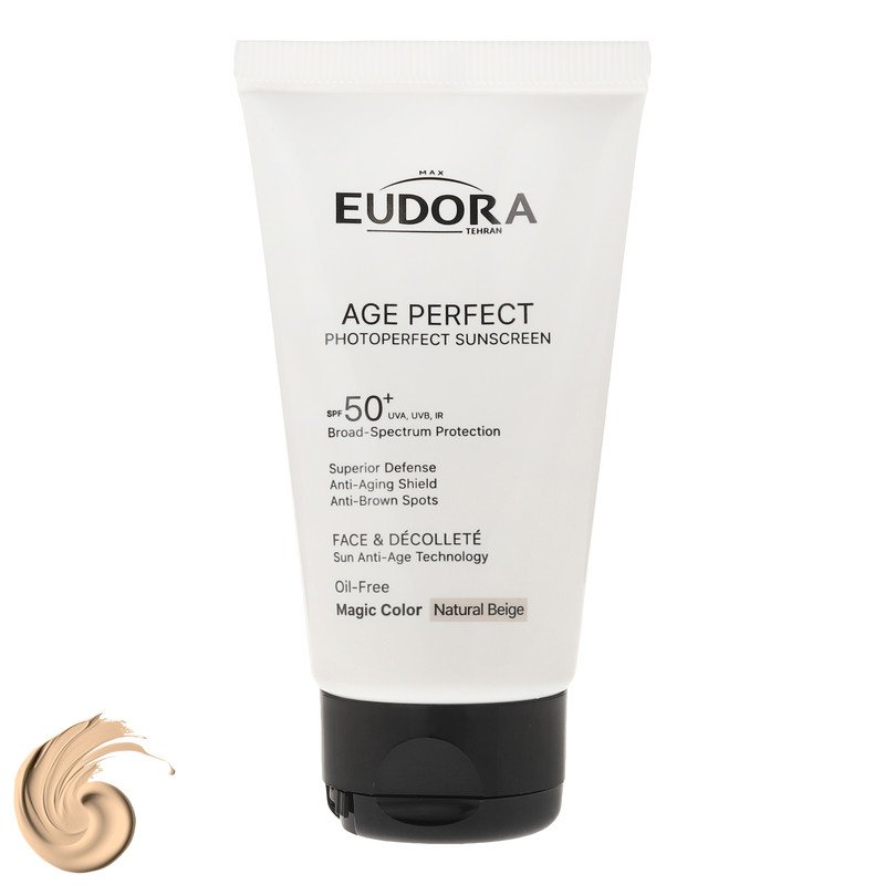 کرم ضد آفتاب رنگی صورت ادورامکس SPF 50 مدل Perfect ‌محافظ در برابر اشعه UVB و UVA مناسب برای انواع پوست حجم 40 میلی‌لیتر