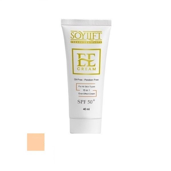 کرم ضد آفتاب رنگی سویلیفت SPF 50 مدل 15کاره ‌محافظ UVA ،UVB مناسب برای انواع پوست‌ حجم 40 میلی‌لیتر
