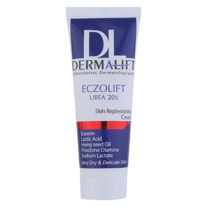 کرم مرطوب کننده بدن درمالیفت مدل ECZOLIFT UREA 20% مناسب پوست‌های خشک حجم 40 میلی لیتر