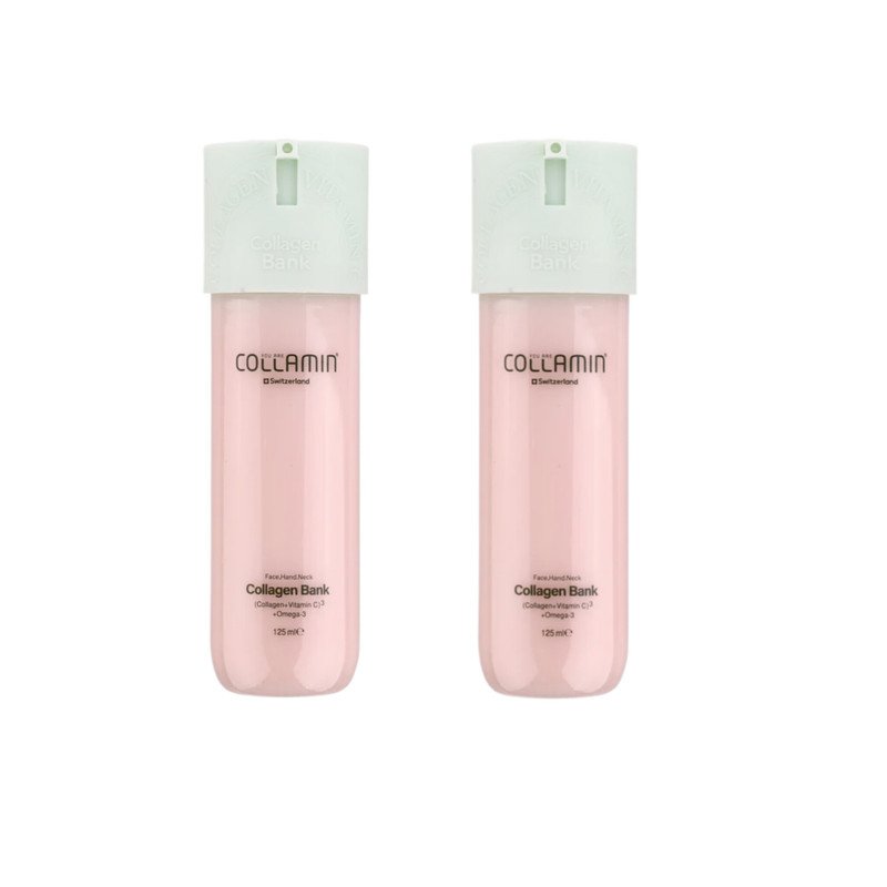 کرم مرطوب‌کننده گردن، صورت کلامین مدل Collagen bank مناسب برای انواع پوست حجم ۱۲۵ میلی‌لیتر مجموعه 2 عددی