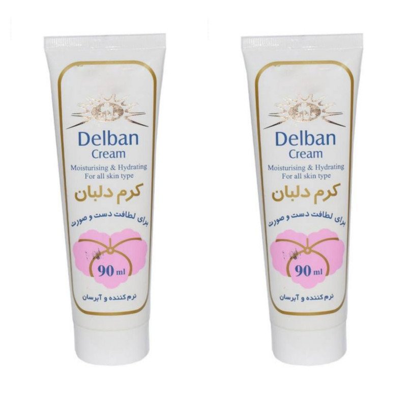 کرم نرم کننده دلبان مدل 01 حجم 90 میلی لیتر مجموعه 2 عددی